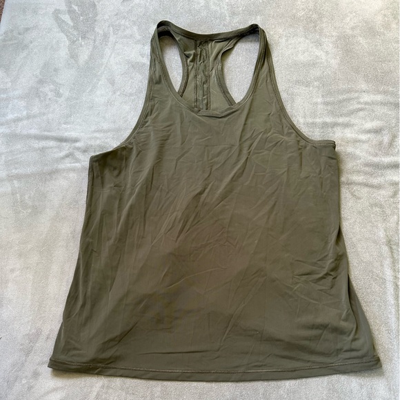 Miles ahead split back tank Olive Green - size 4 - Picture 1 of 2